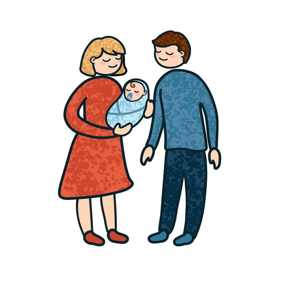 illustration-of-a-family-with-a-newborn-vector-min