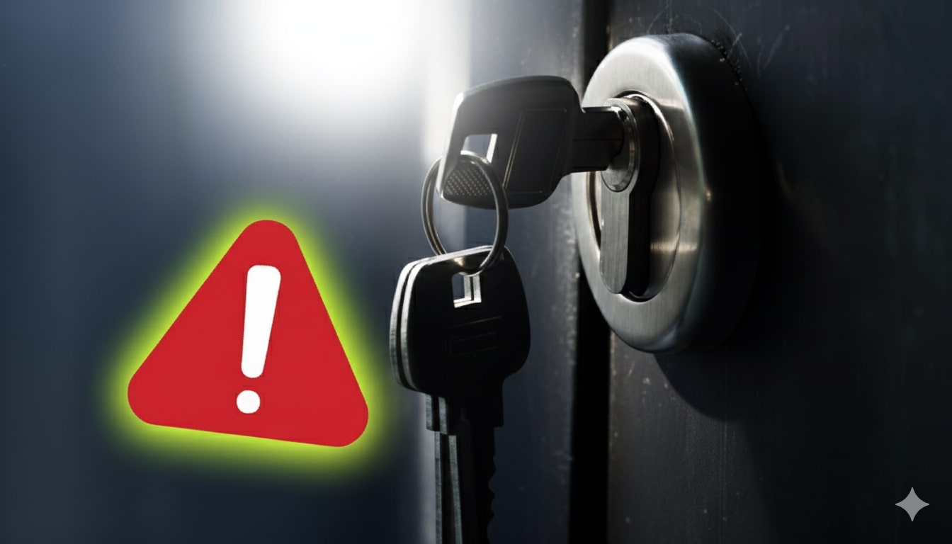 Pourquoi laisser une clé droite facilite les effractions