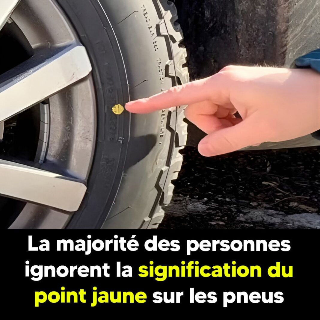 point jaune sur les pneu-min