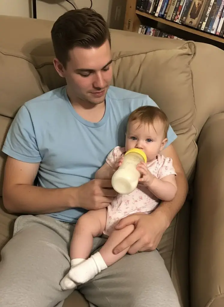 bébé et papa-min