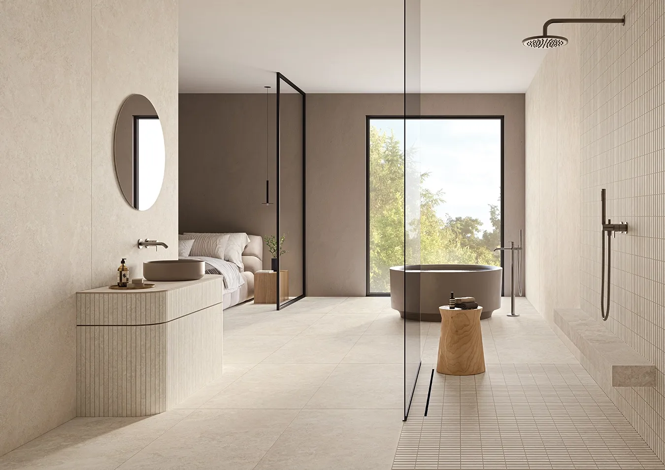 une salle de bain saine