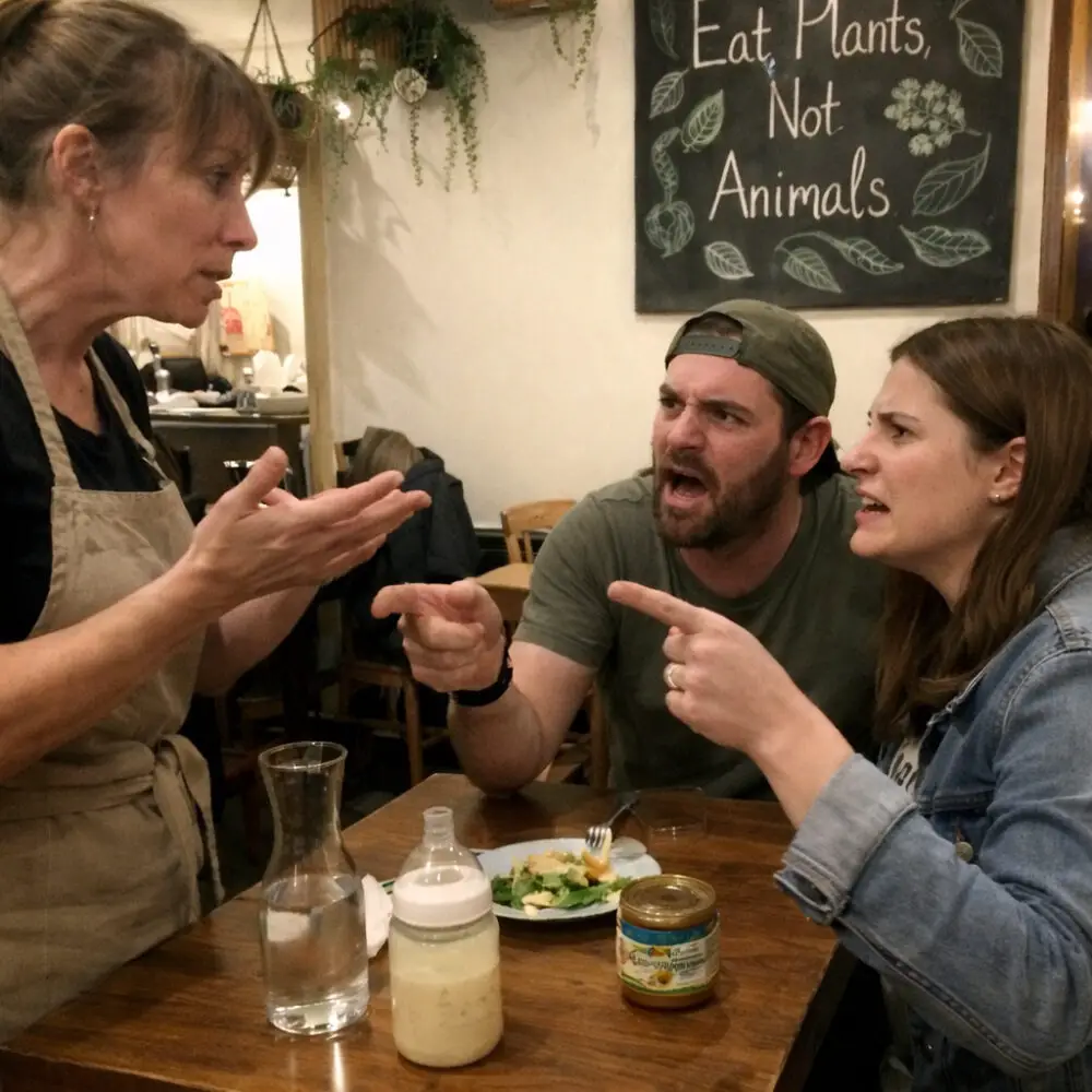 dispute restaurant vegan