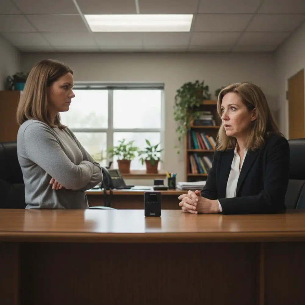 la maman et l'enseignante