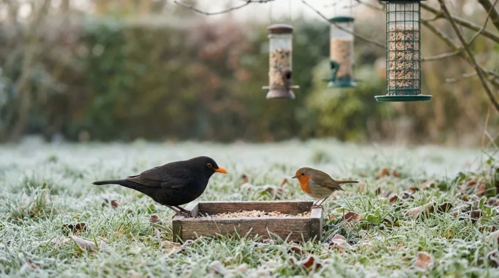 les merles et les rouges-gorges