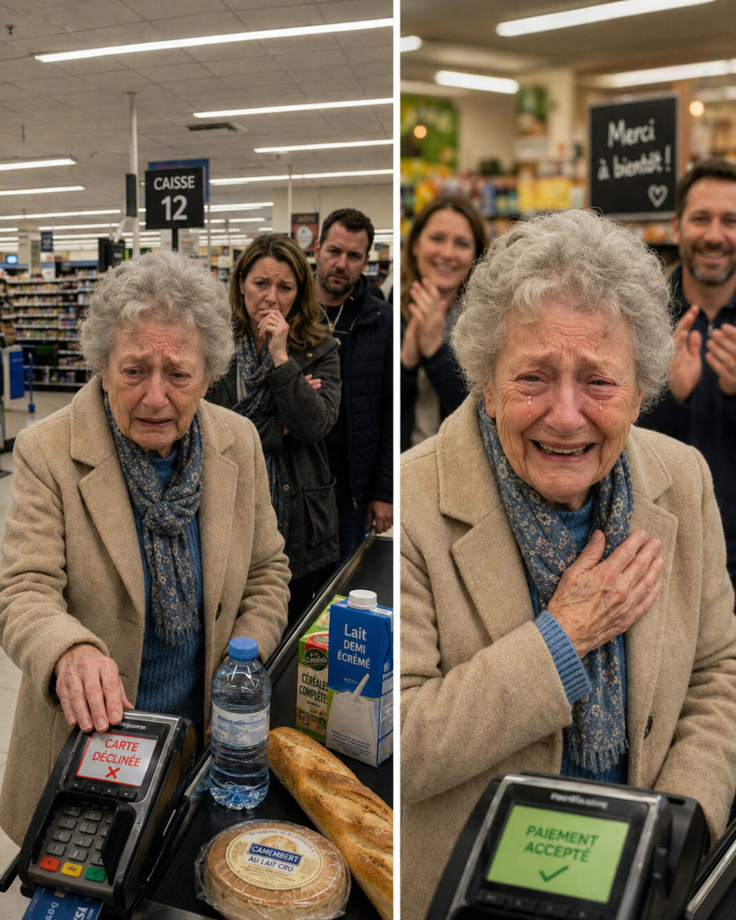 carte décliné a la caisse