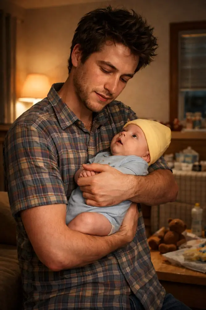 papa et fils quand bébé