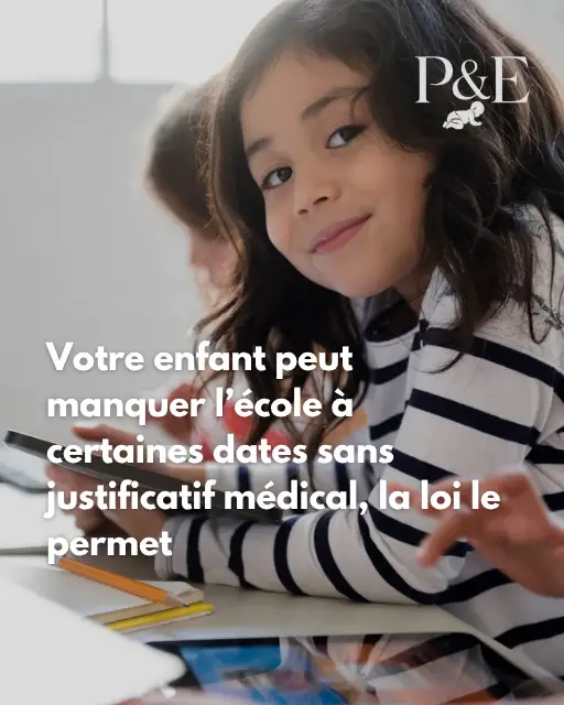 Votre enfant peut manquer l’école Votre enfant peut manquer l’école