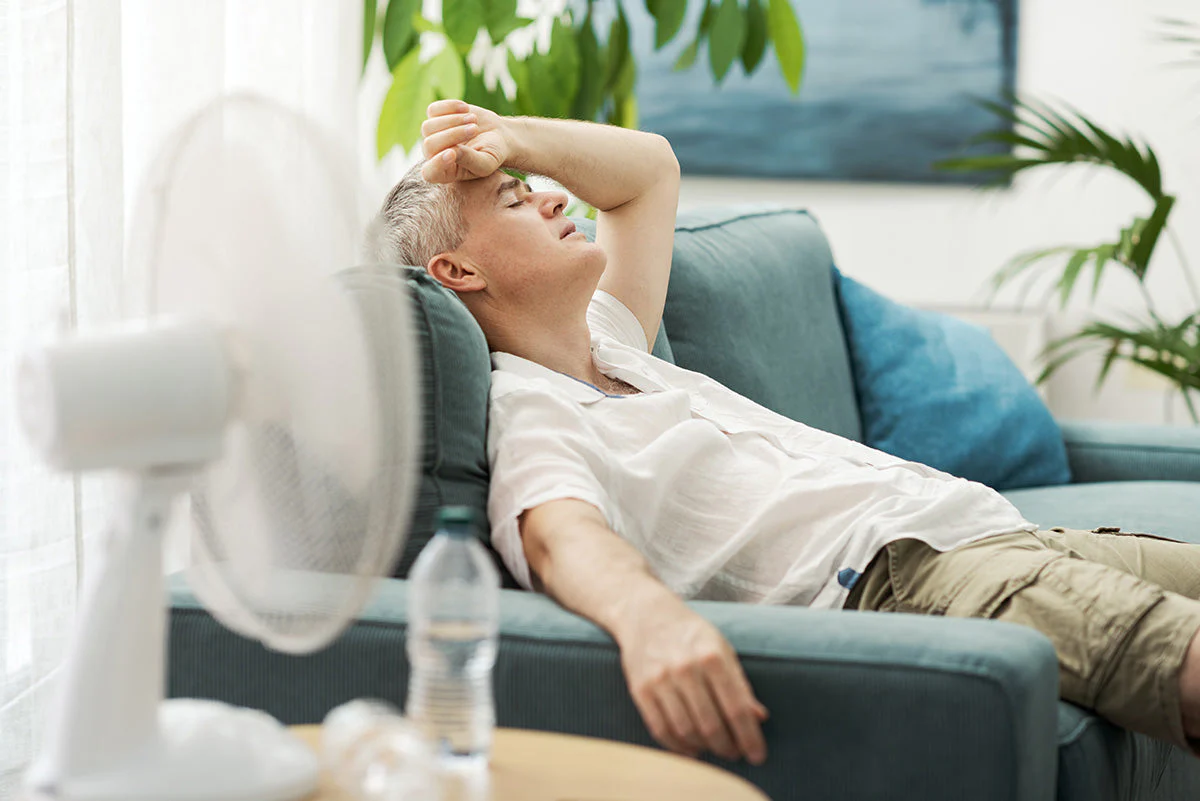 ventilateur allumé