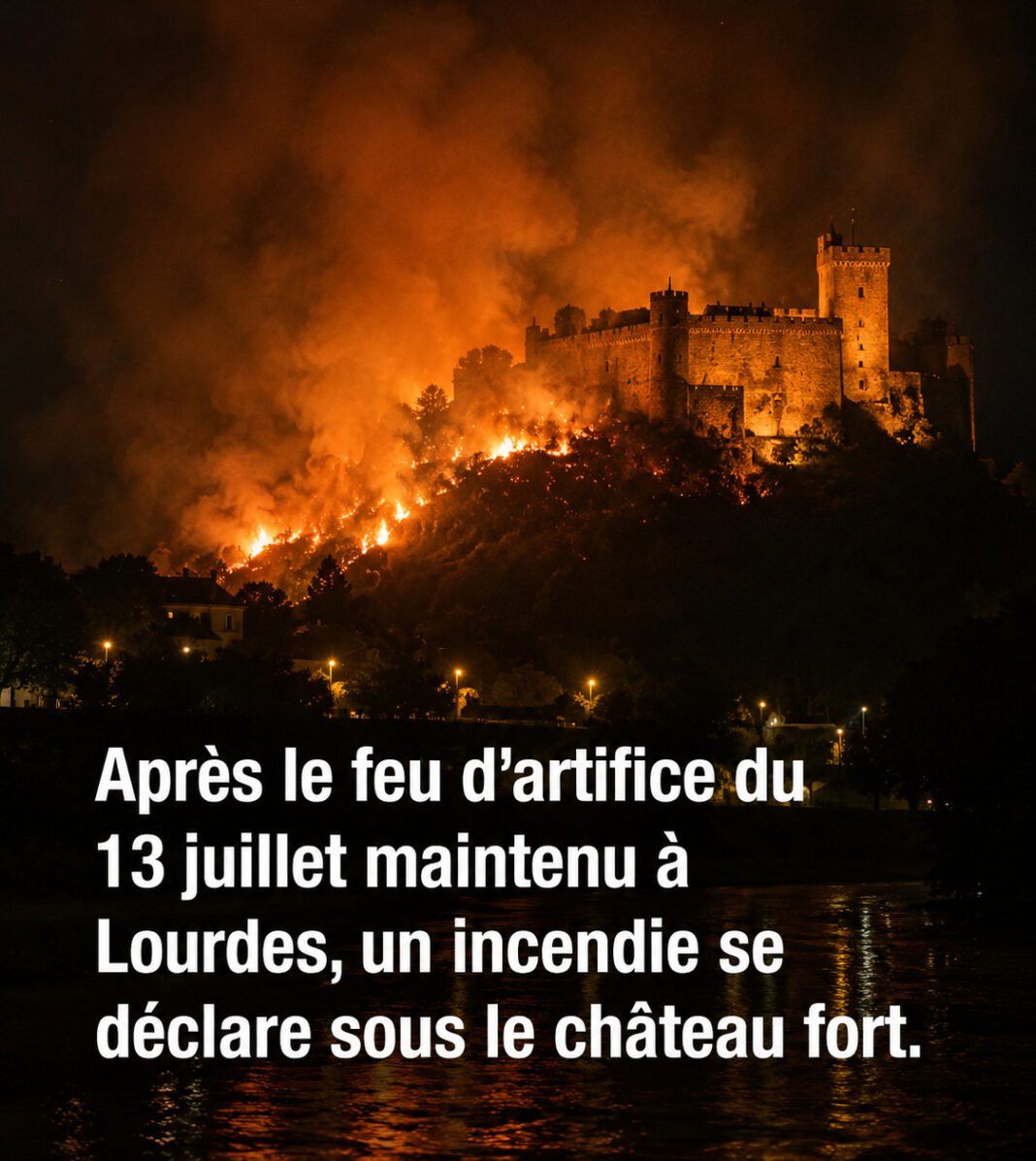 chateau fort incendie