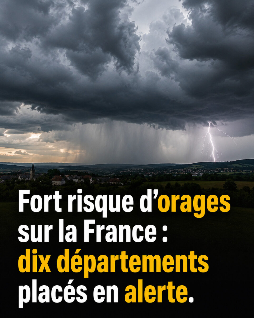 fort risque d'orage