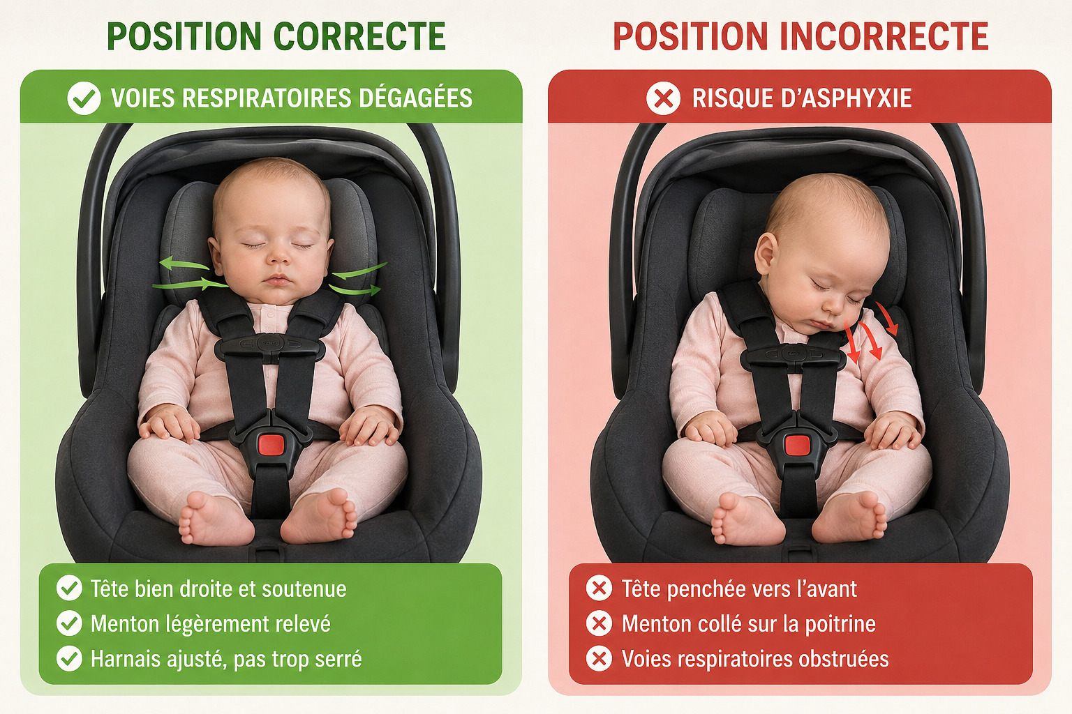 l'asphyxie positionnelle bébé