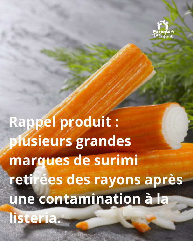 Rappel produit plusieurs grandes marques de surimi retirées des rayons après une contamination à la listeria.