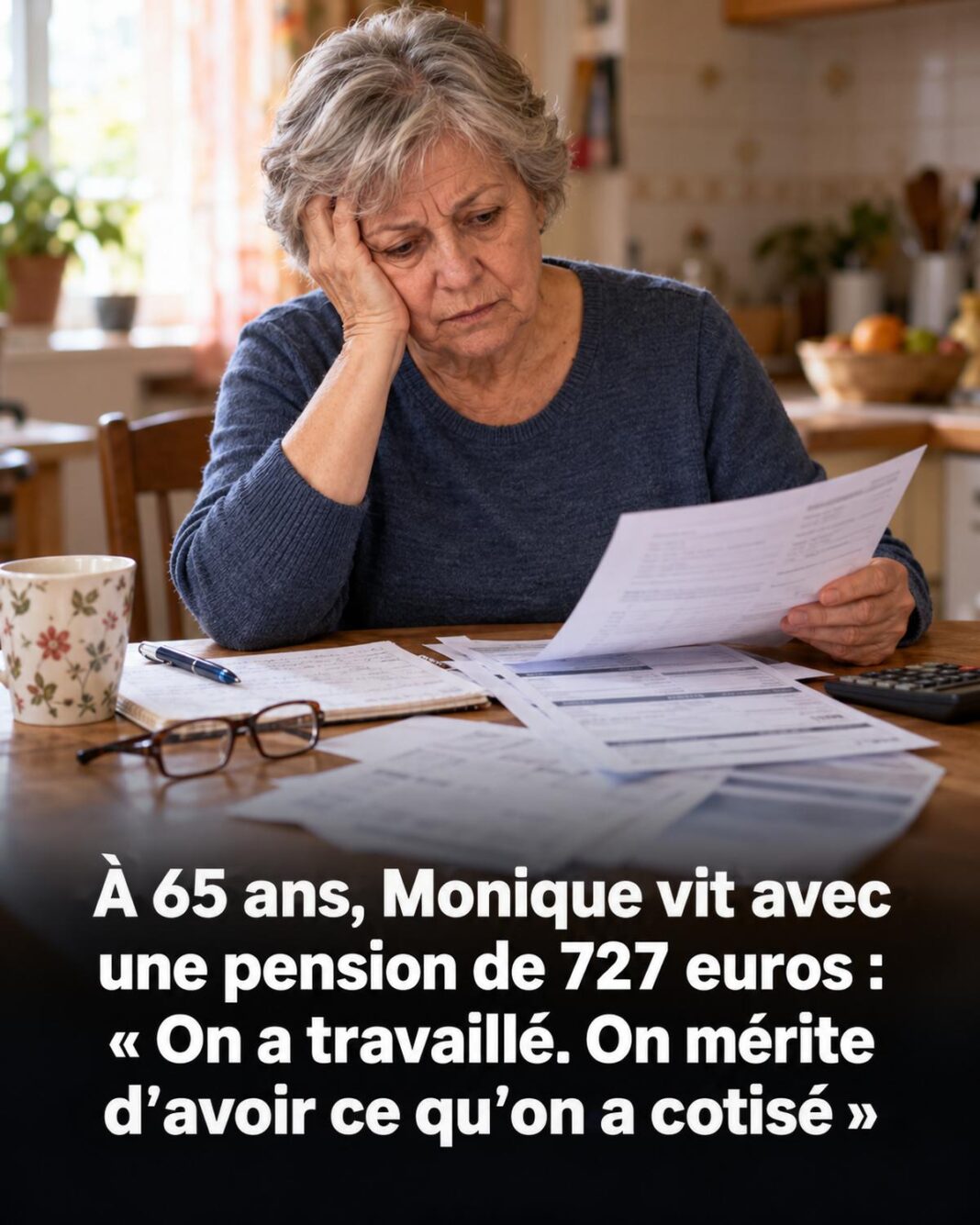 À 65 ans, Monique vit avec une pension de 727 euros : « On a travaillé. On mérite d’avoir ce qu’on a cotisé »