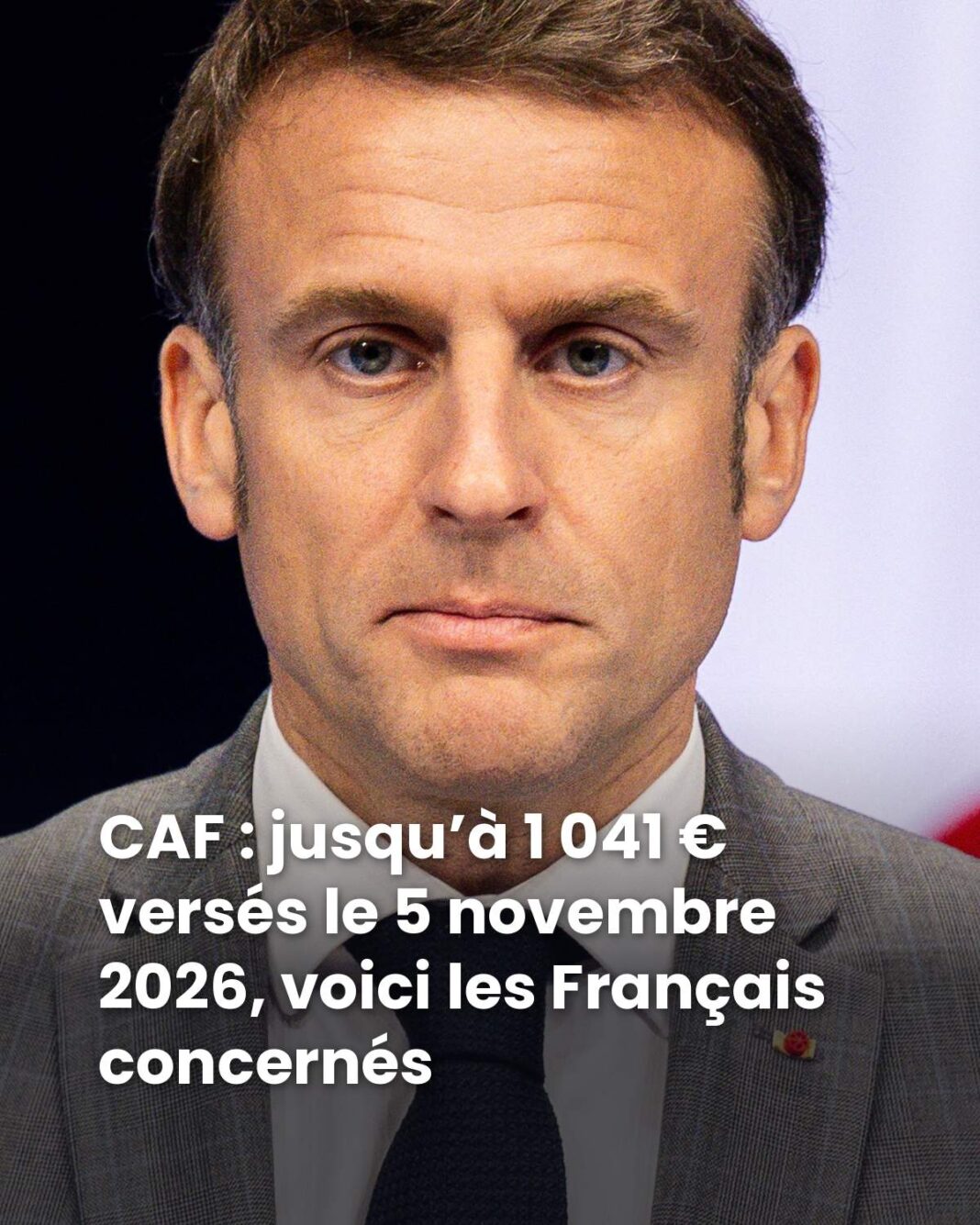 CAF : jusqu’à 1 041 € versés le 5 novembre 2026, voici les Français concernés